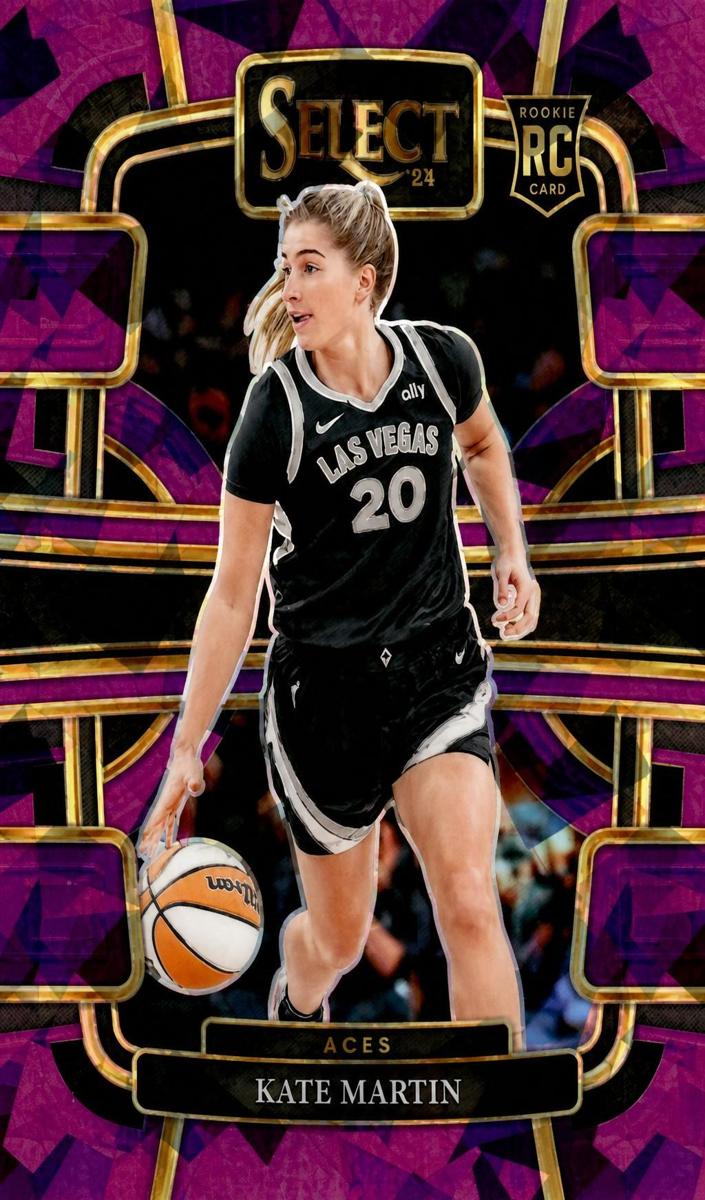 2024 Panini Select WNBA Basketball Purple Ice Kate Martin #22 PSA 9