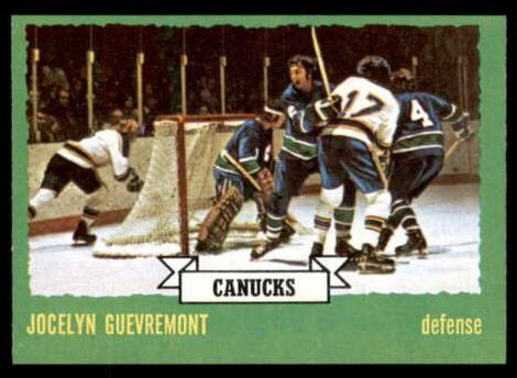 1973 Topps Hockey Jocelyn Guevremont #142