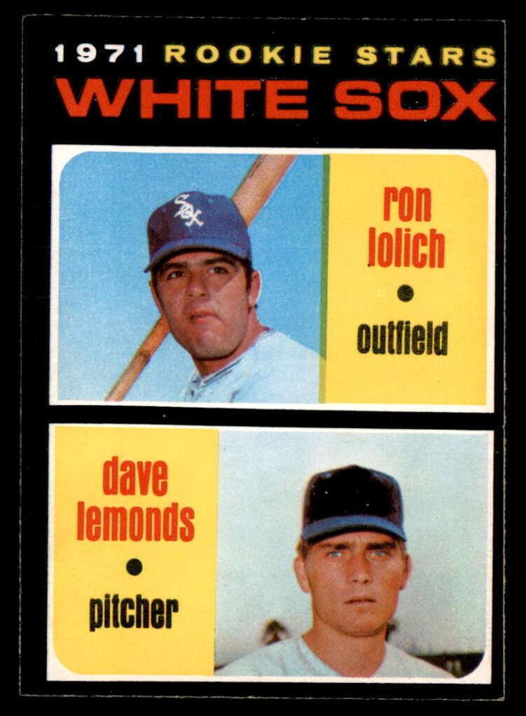 1971 O-Pee-Chee Baseball White Sox Rookies #458