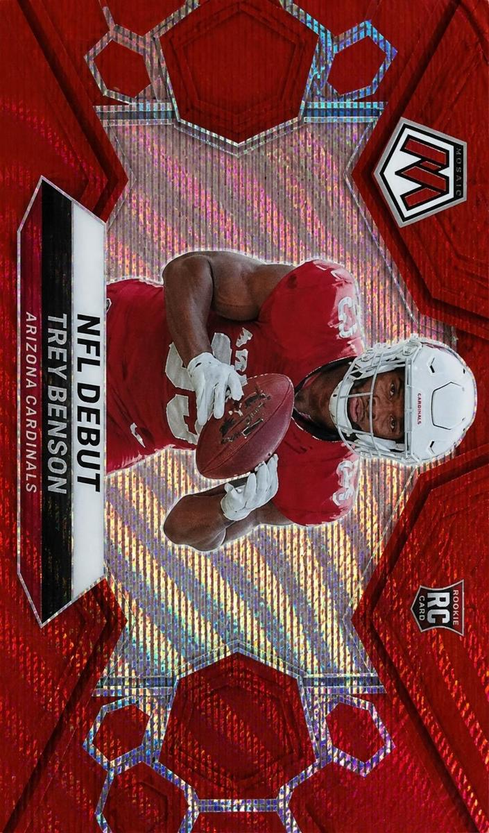 2024 Panini Mosaic Football Red Wave Trey Benson #277 PSA 9