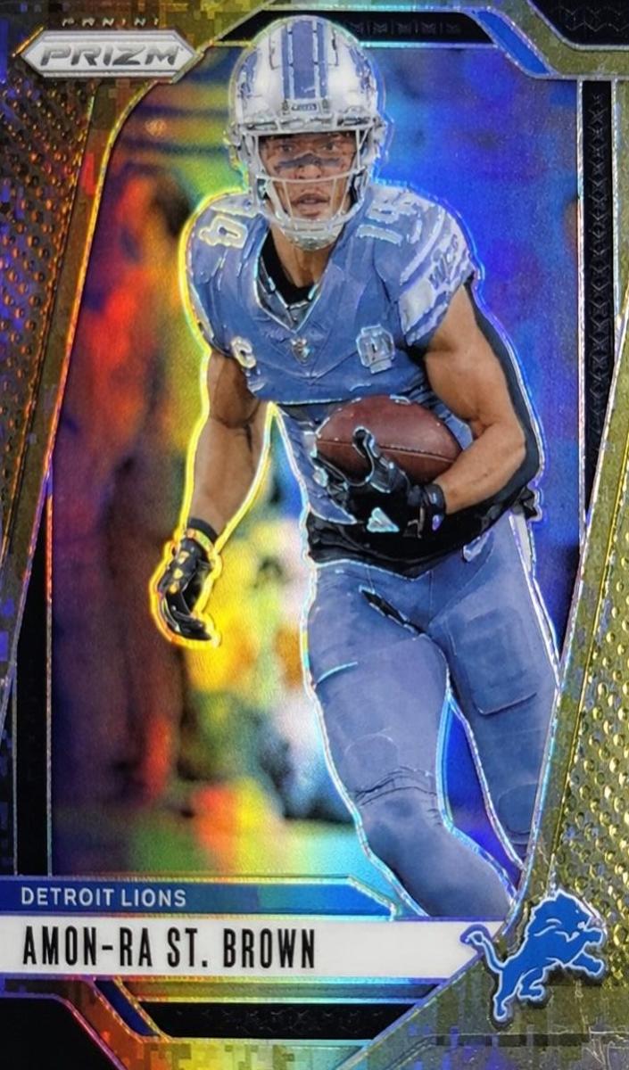 2024 Panini Prizm Football Forest Camo Amon-Ra St. Brown #95 PSA 9