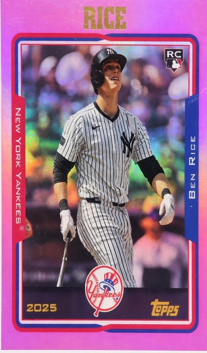 2025 Topps Archives Baseball Pink Foilboard Ben Rice #218