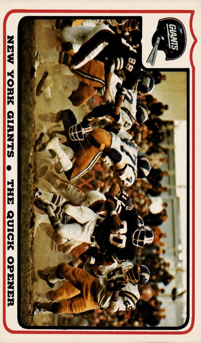 1976 Fleer Team Action Football New York Giants #43