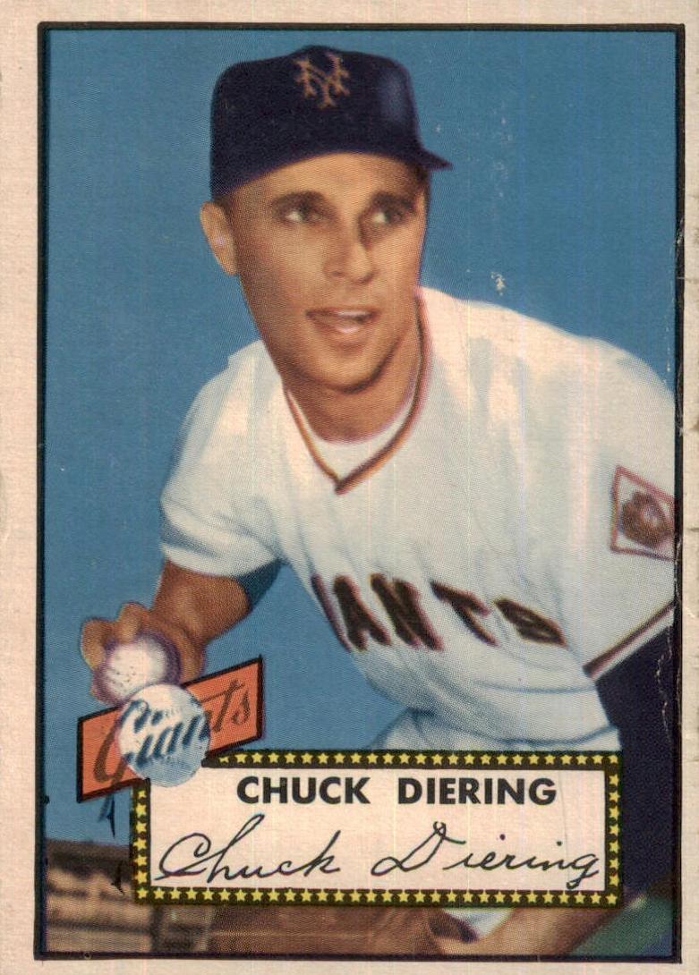 1952 Topps Baseball Chuck Diering #265