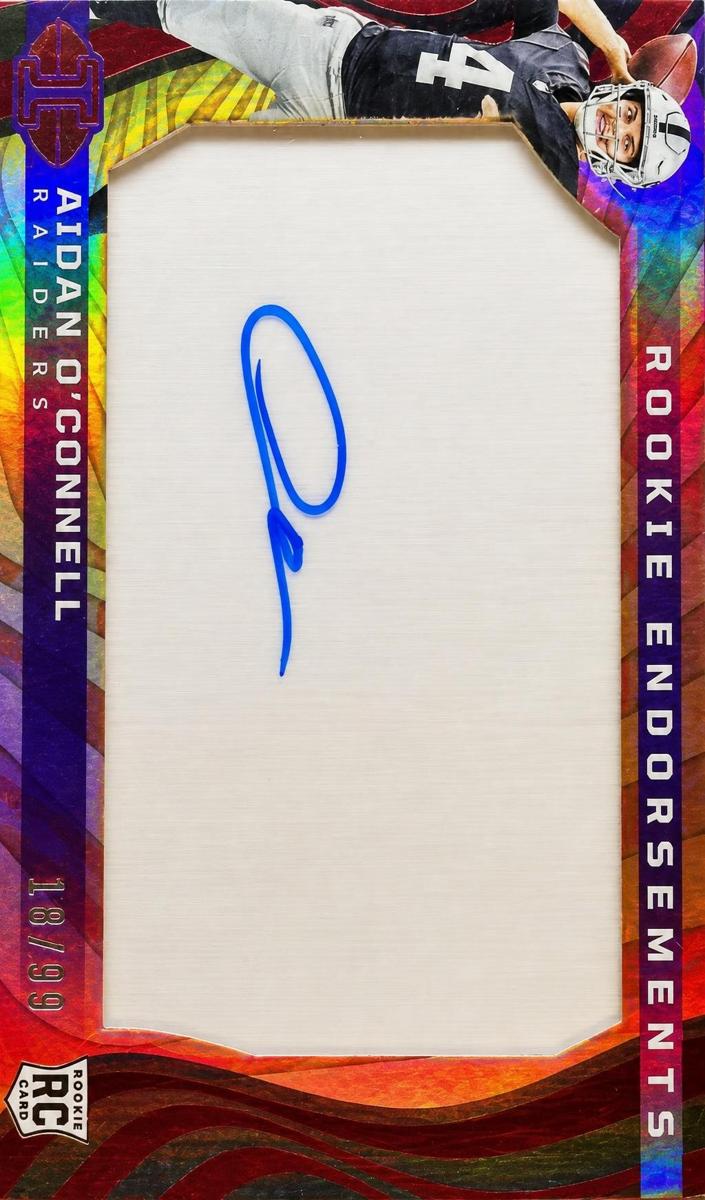 2023 Panini Illusions Football Red Aidan O'Connell #RE-ACL
