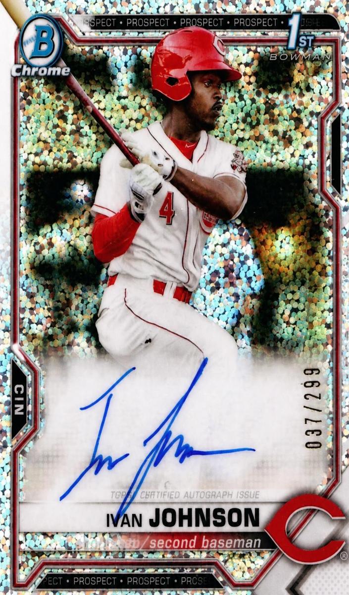 2021 Bowman Chrome Prospects Baseball Speckle Ivan Johnson #CPA-IJ BGS 9.5