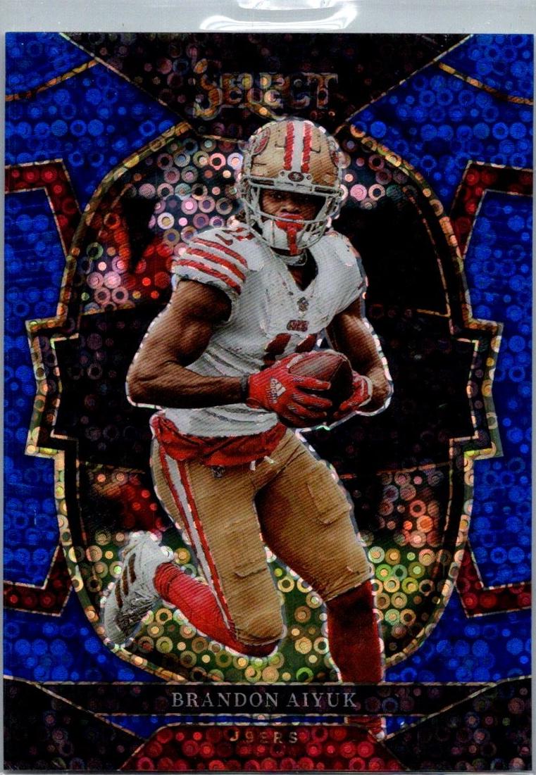2022 Panini Select Football Blue Disco Prizm Brandon Aiyuk #4