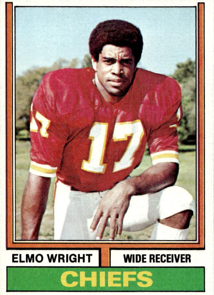 1974 Topps Football Elmo Wright #34