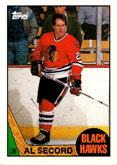 1987 Topps Hockey Al Secord #111 PSA 8.5