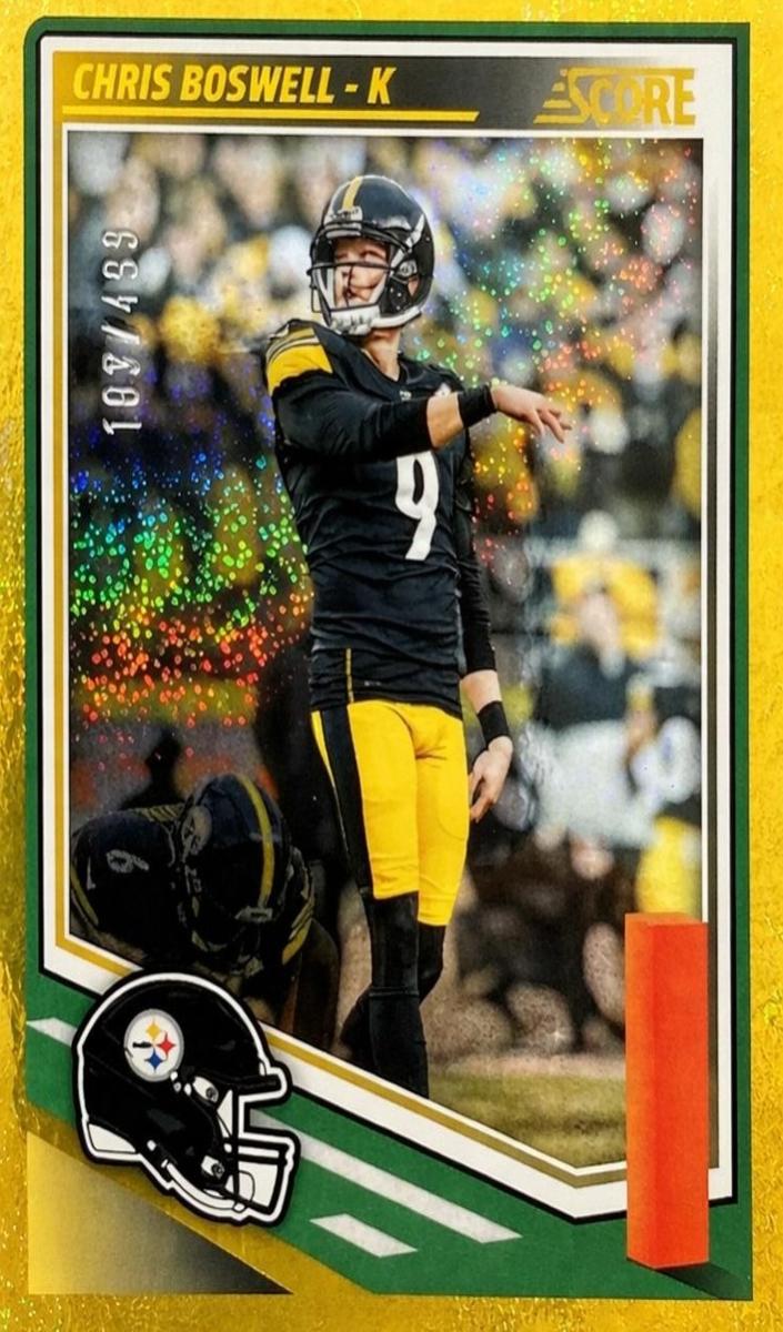 2025 Panini Score Football Dots Gold Chris Boswell #179