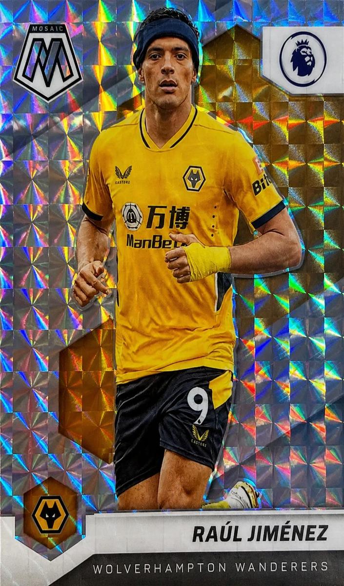 2021 Panini Mosaic Premier League Soccer Silver Raul Jimenez #57