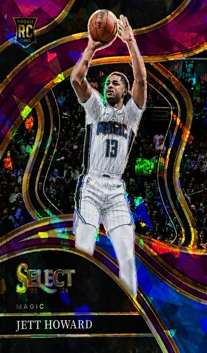 2023 Panini Select Basketball Purple Cracked Ice Jett Howard #270
