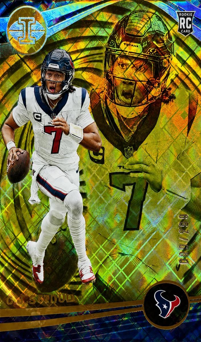 2023 Panini Illusions Football Trophy Collection Yellow Diamond C.J. Stroud #43 PSA 6.5