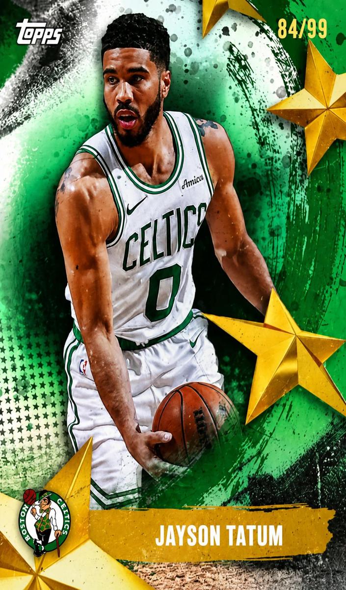 2025 Topps Basketball Green Rainbow Jayson Tatum #SA-4