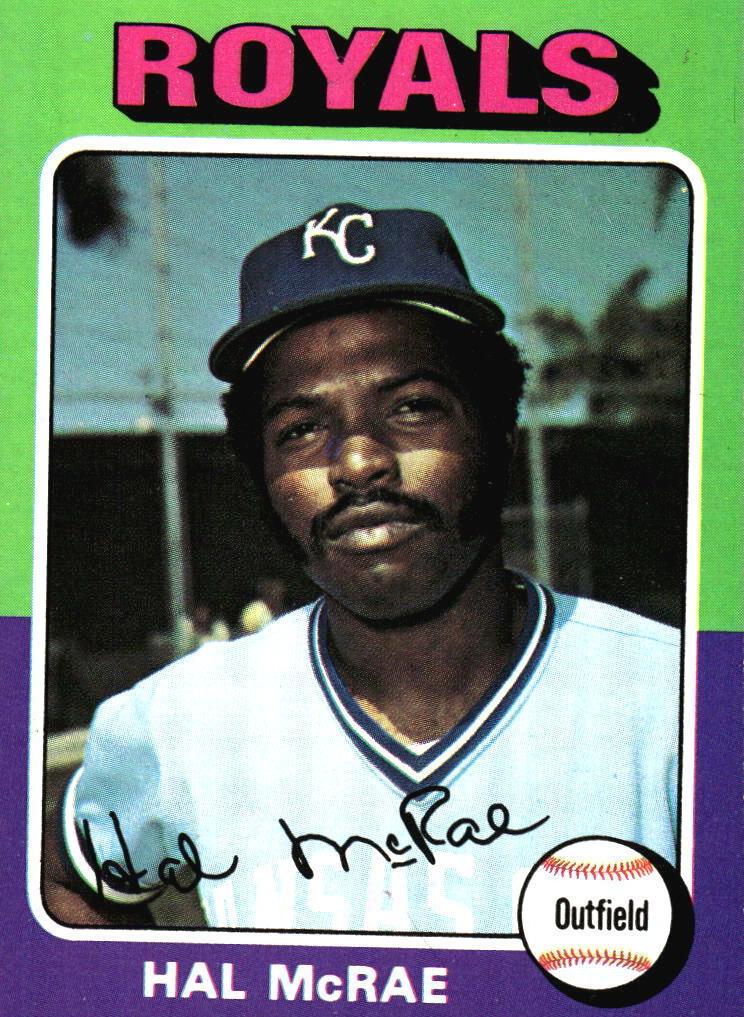 1975 Topps Baseball Hal McRae #268