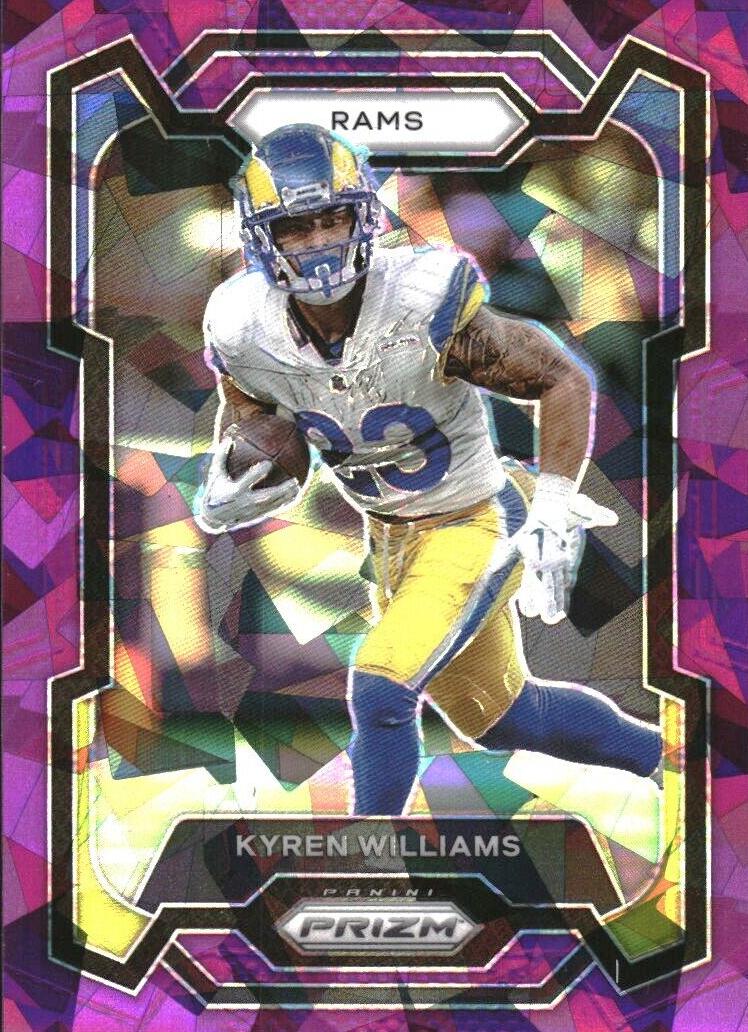 2023 Panini Prizm Football Purple Ice Kyren Williams #167