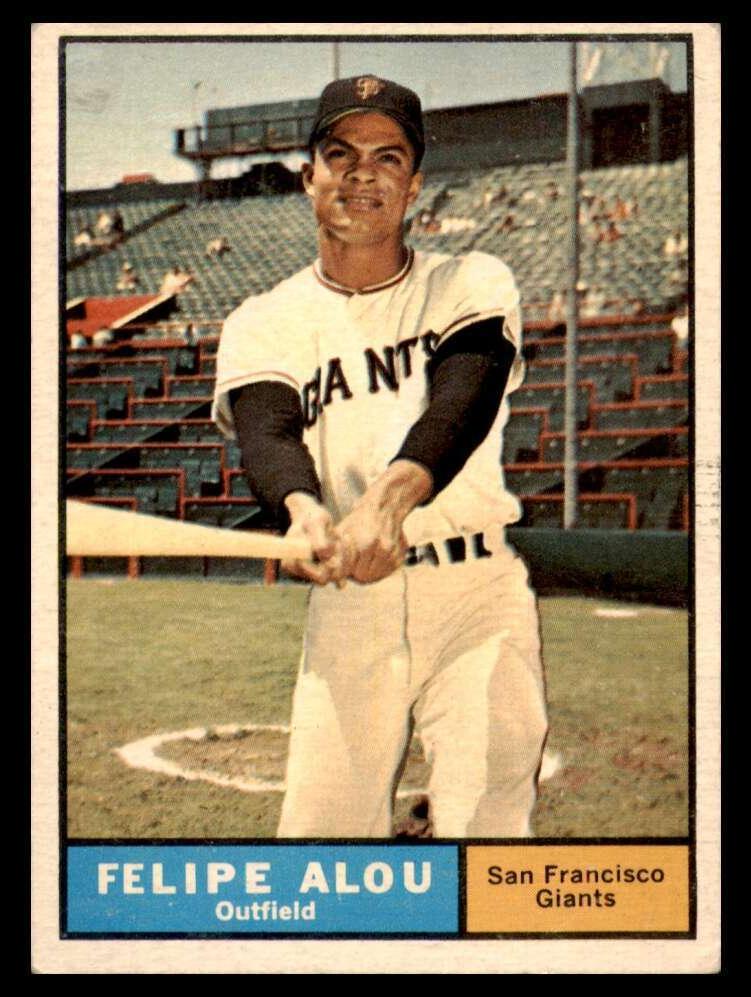 1961 Topps Baseball Felipe Alou #565 PSA 8
