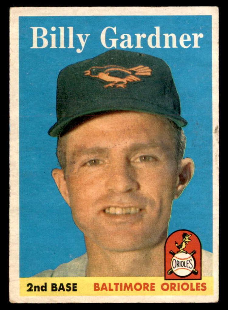 1958 Topps Baseball Billy Gardner #105 PSA 7