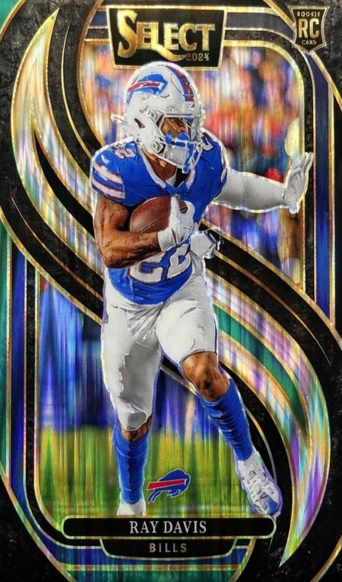 2024 Panini Select Football Black and Green Shock Ray Davis #189