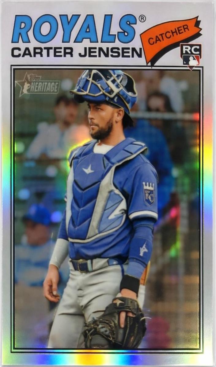 2026 Topps Heritage Baseball Refractor Carter Jensen #199
