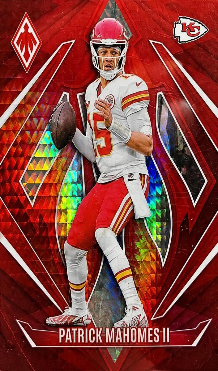 2024 Panini Phoenix Football Red Hyper Patrick Mahomes II #116 PSA 1