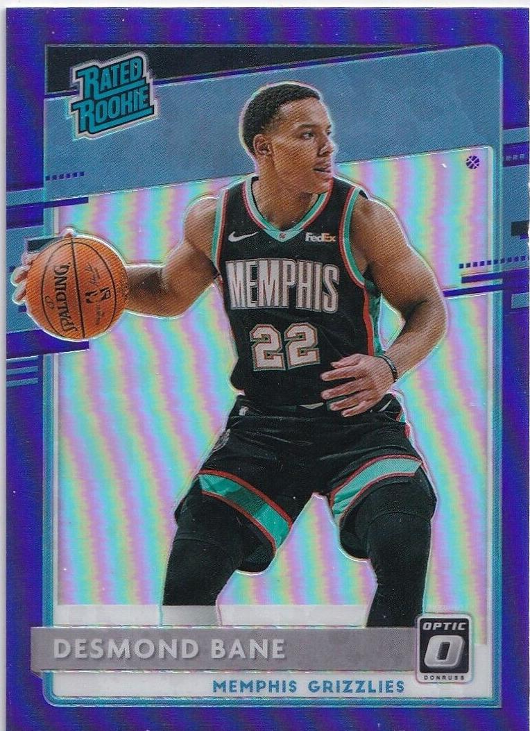 2020 Donruss Optic Basketball Purple Desmond Bane #180 PSA 9