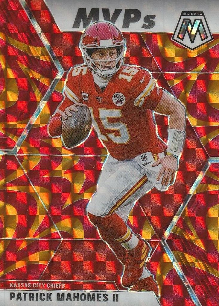 2020 Panini Mosaic Football Reactive Orange Patrick Mahomes II #297