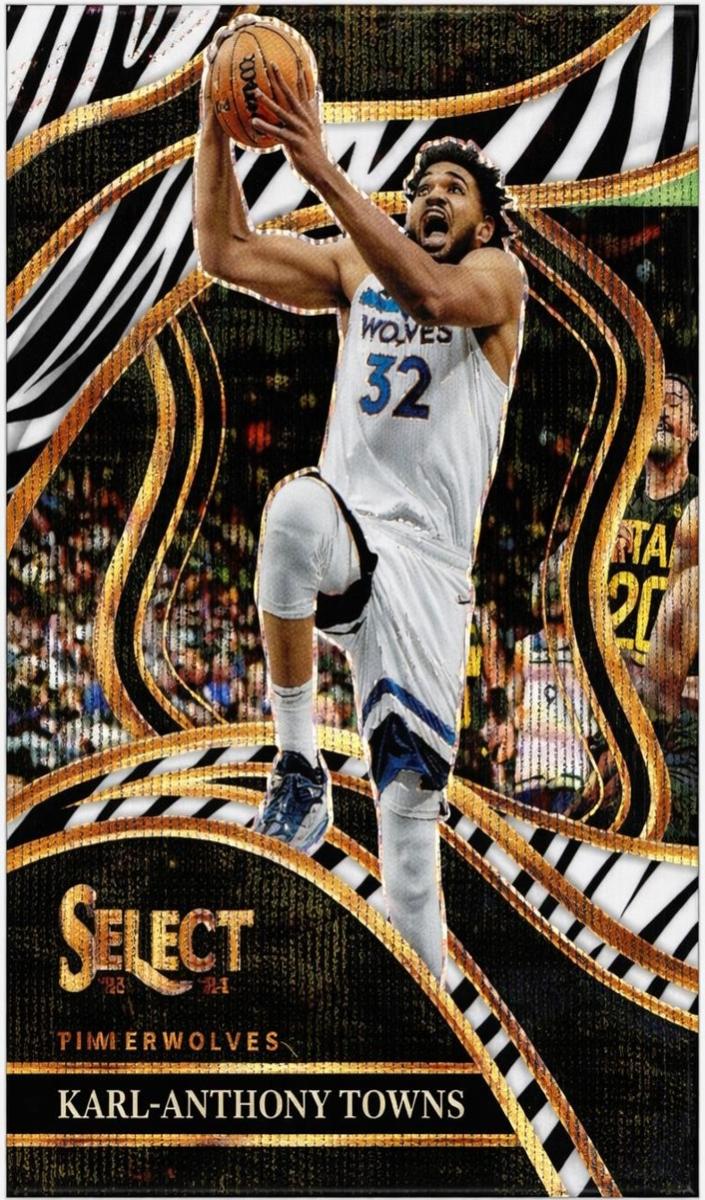 2023 Panini Select Basketball Zebra Karl-Anthony Towns #205
