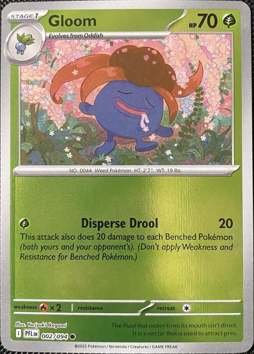 2025 Pokemon Mega Evolution Phantasmal Flames Reverse Holo Gloom #2