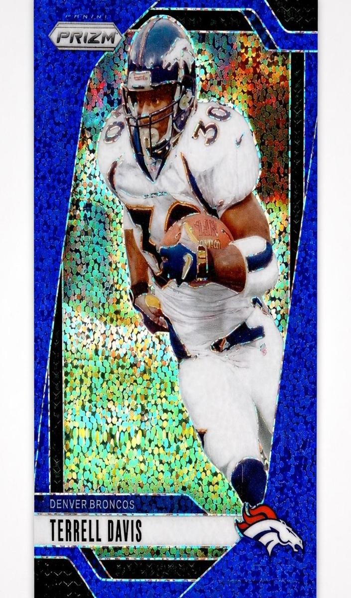 2024 Panini Prizm Football Blue Sparkle Terrell Davis #91 PSA 9