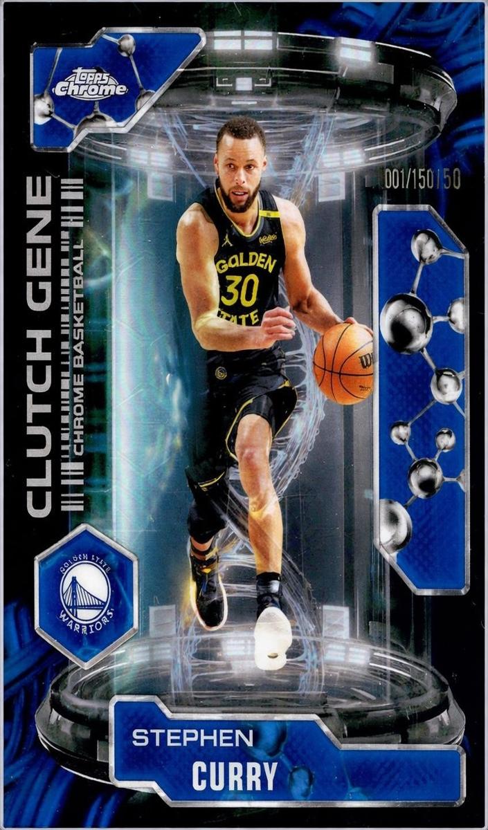 2025 Topps Chrome Basketball Blue Refractor Stephen Curry #CG-2 PSA 10