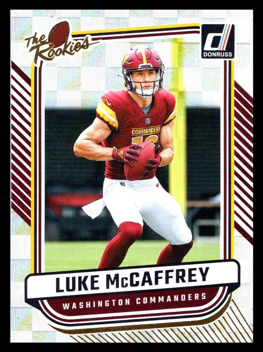 2024 Panini Donruss Football Luke McCaffrey #TR-22 PSA 9