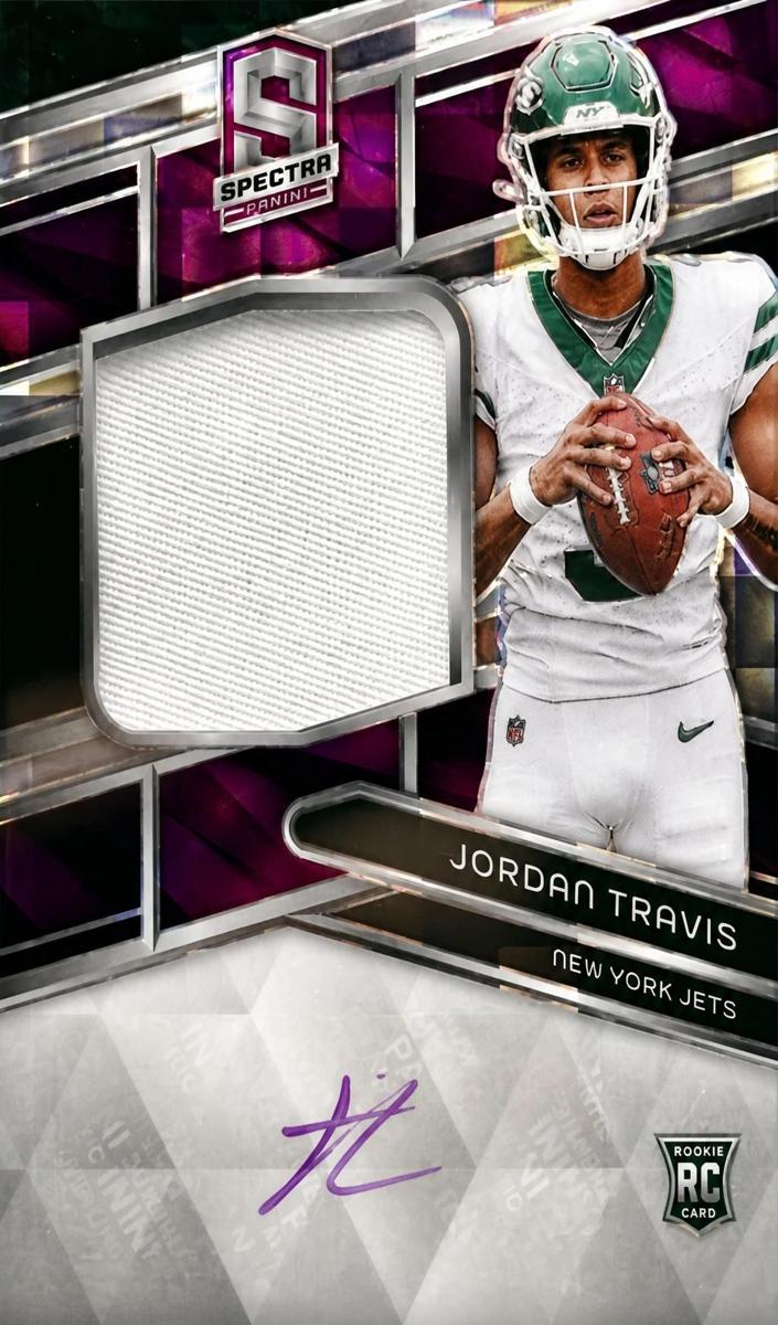 2024 Panini Spectra Football Neon Purple Jordan Travis #205