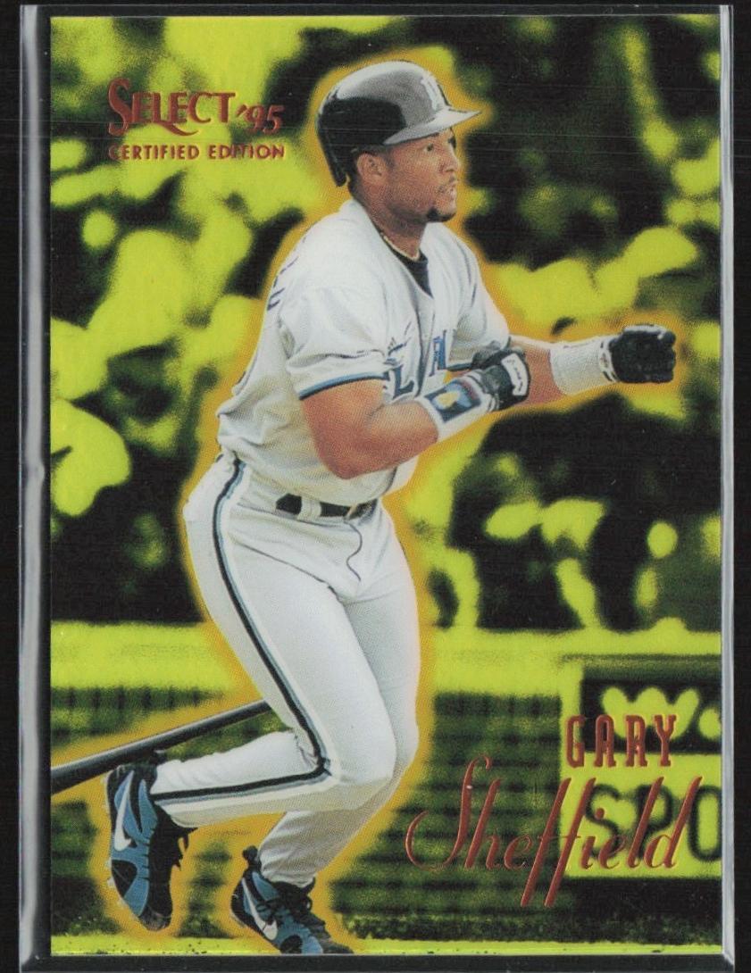 1995 Select Certified Baseball Mirror Gold Gary Sheffield #28 PSA 10