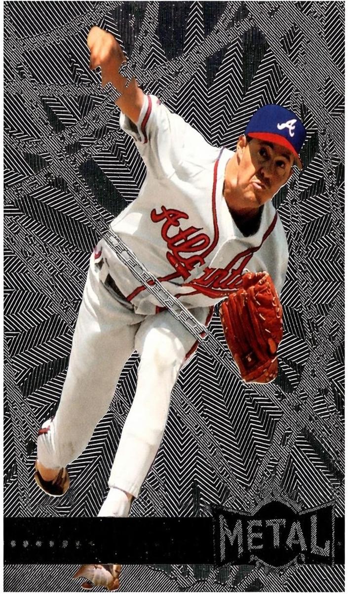 1996 Metal Universe Baseball Platinum Greg Maddux #134 PSA 9