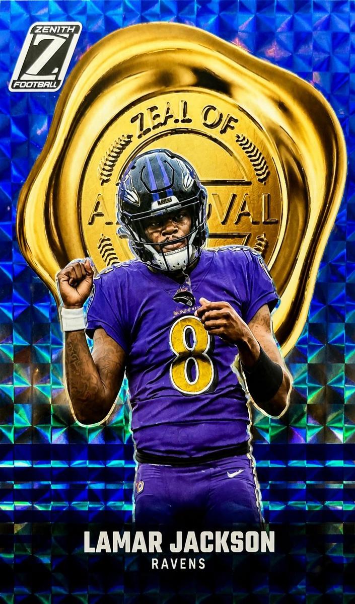 2023 Panini Zenith Football Blue Lamar Jackson #5