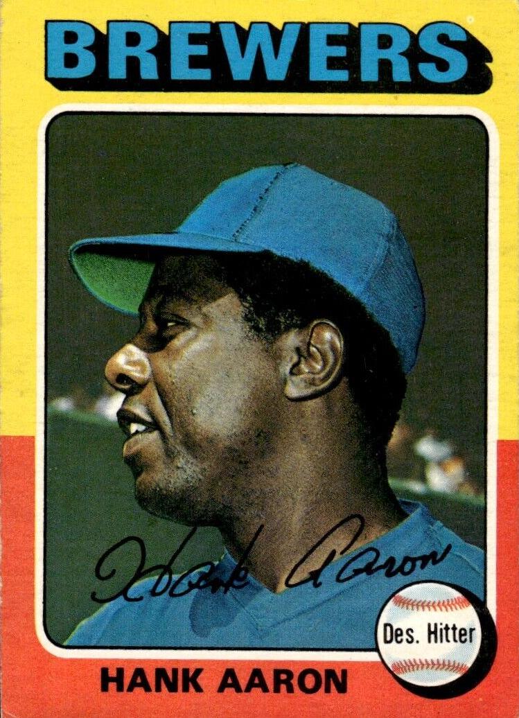 1975 O-Pee-Chee Baseball Hank Aaron #660