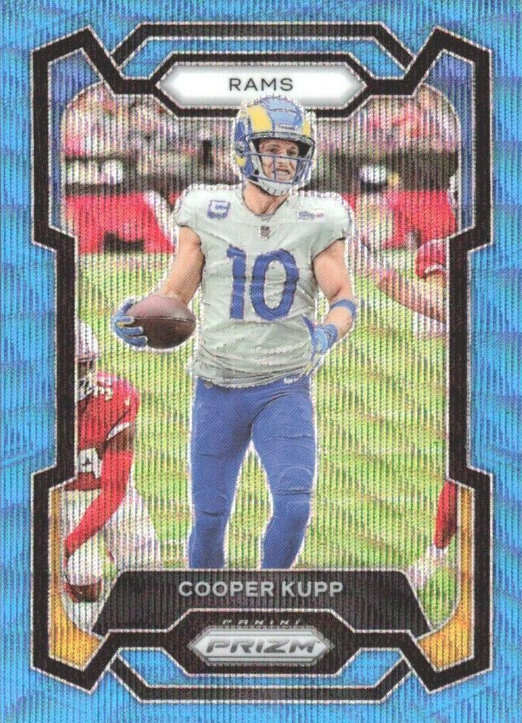 2023 Panini Prizm Football Blue Wave Cooper Kupp #165