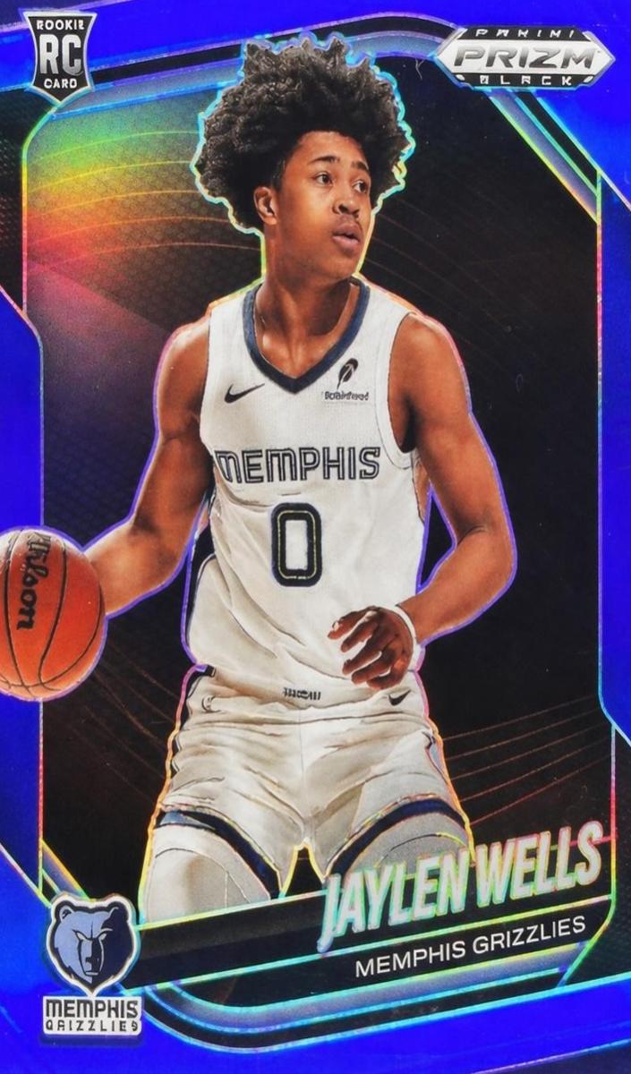 2024 Panini Prizm Black Basketball Blue Jaylen Wells #34