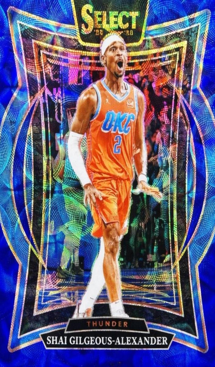 2024 Panini Select Basketball Blue Scope Shai Gilgeous-Alexander #36