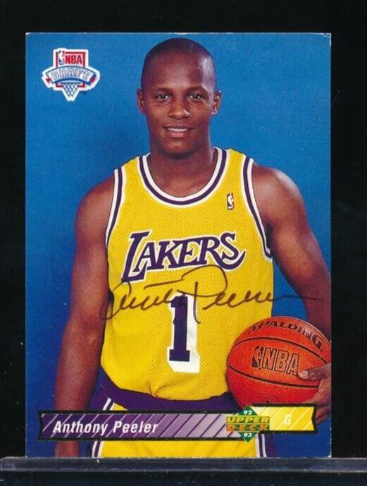 1992 Upper Deck Basketball Anthony Peeler #11 PSA 9