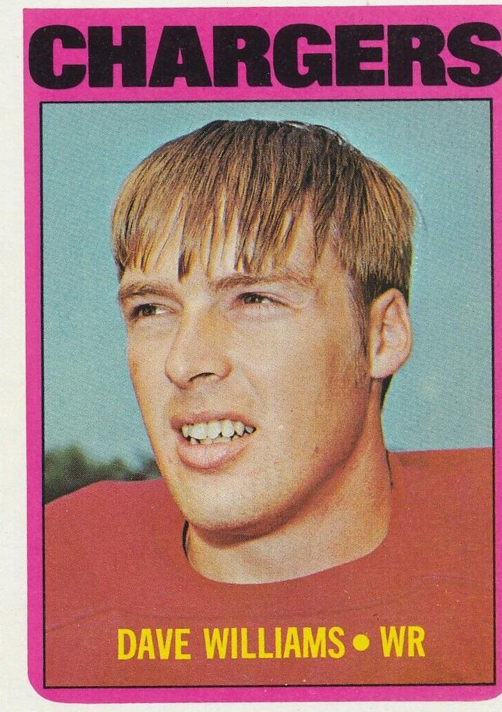 1972 Topps Football Dave Williams #47 PSA 7.5