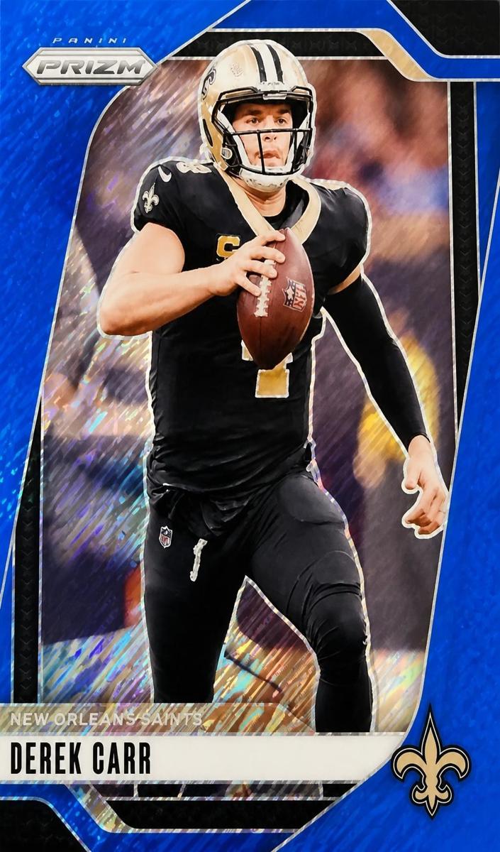 2024 Panini Prizm Football Blue Shimmer Derek Carr #203