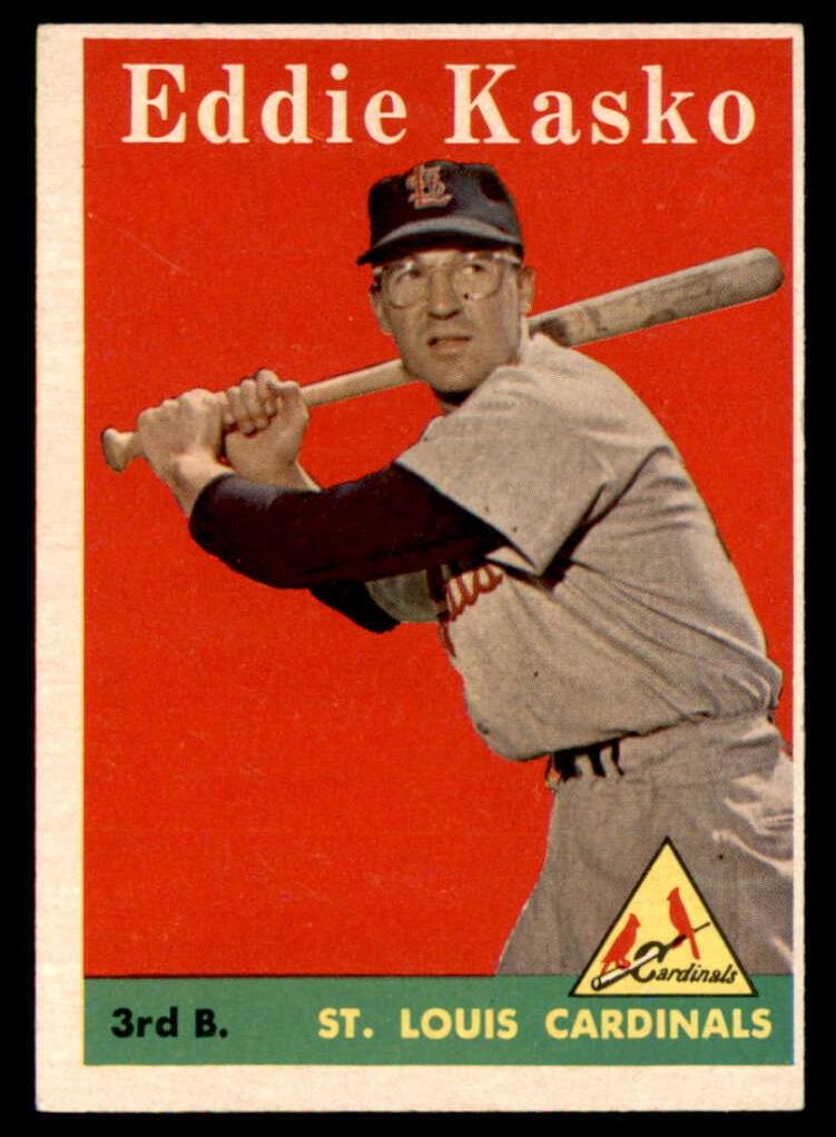 1958 Topps Baseball Eddie Kasko #8