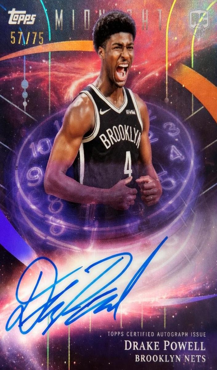 2025 Topps Midnight Basketball Dusk Drake Powell #SMR-DP
