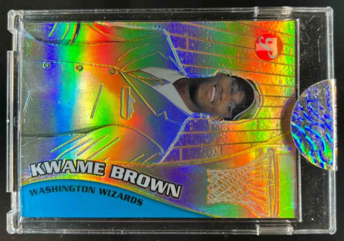2001 Topps Pristine Basketball Refractor Kwame Brown #54 PSA 10