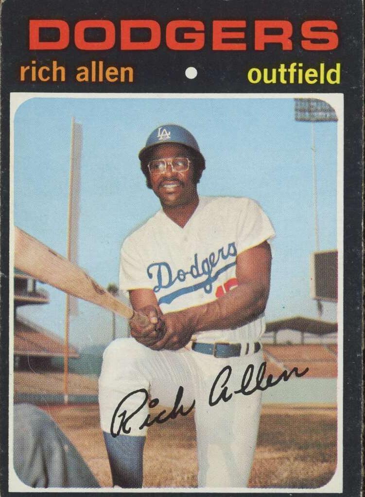 1971 Topps Baseball Rich Allen #650 PSA 8
