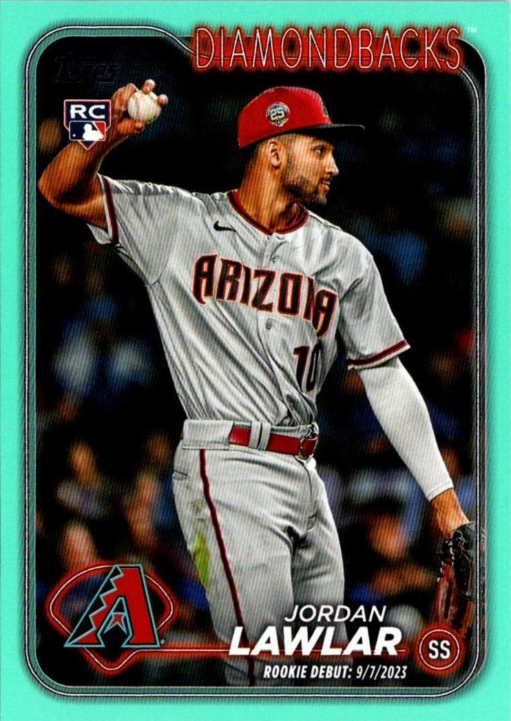 2024 Topps Update Baseball Aqua Jordan Lawlar #US41
