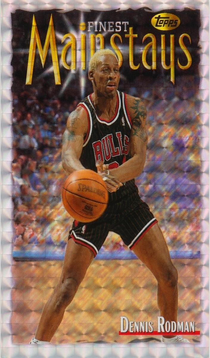 1996 Topps Finest Basketball Refractor Dennis Rodman #260