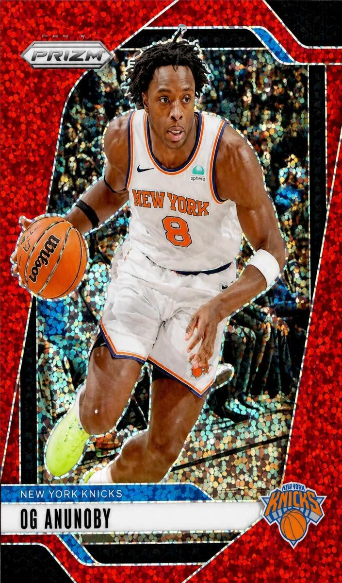 2024 Panini Prizm Basketball Red Sparkle OG Anunoby #149
